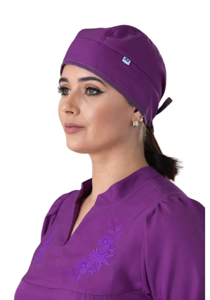 Touca de Amarrar Roxo Unissex - Namastê