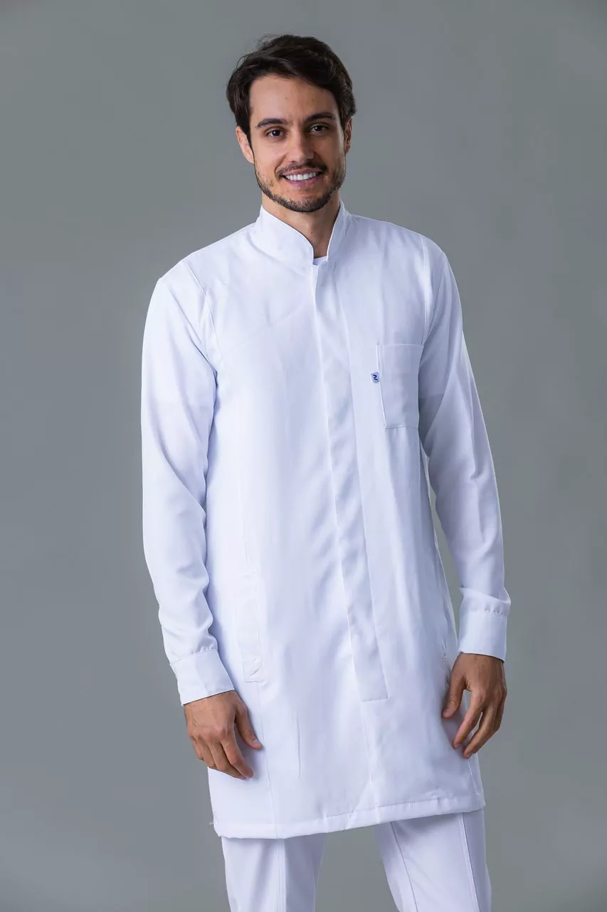 Jaleco Masculino Slim Gola Padre - 626