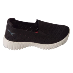 Zapatilla Tejida con elástico - Negro #2416