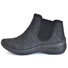 Milena: Bota jersey con elástico-negro #810 - comprar online
