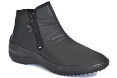Bota cuerina con cierres Negro #812