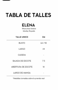 Musculosa ELENA en internet