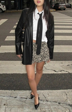 Blazer LEATHER Negro - comprar online