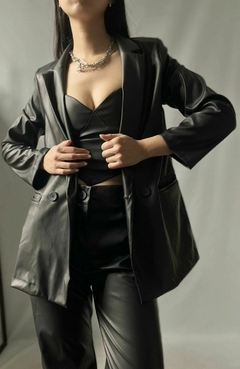Blazer LEATHER Negro en internet