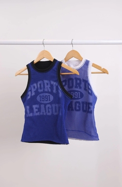 Imagen de Musculosa IGGY Azul/Blanco