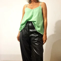 Musculosa MARIBEL Verde - TIENDA BELLA CIAO