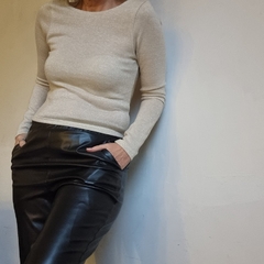 Top NAPOLES Lurex Beige