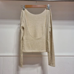 Top NAPOLES Lurex Beige - TIENDA BELLA CIAO