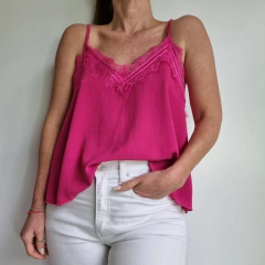 Musculosa Lencera MARGOT Crep - tienda online