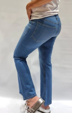 Jean AMALITA CROP C/Rotura MID BLUE Eccomi Cua - tienda online