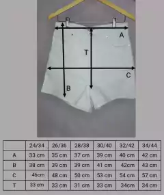 Short LULI Blanco Eccomi Cua en internet