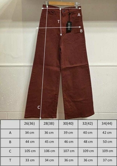 Jean WIDE LEG BORDO Eccomi Cua - TIENDA BELLA CIAO