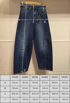 Jean BAGGY CAROL BLUE RIGIDO Eccomi Cua - TIENDA BELLA CIAO