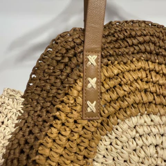 Cartera CIRCULOS rafia - TIENDA BELLA CIAO