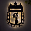 Colgables - Cuadros Led - Messi 3 Estrellas
