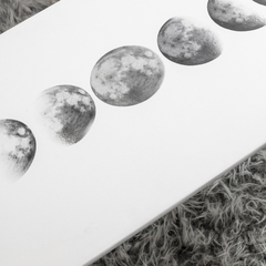 Mesa Ratona - 90x60x40cm - Fases Lunares Blanca en internet