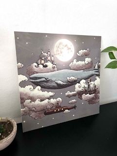 Cuadro Simple 40x40cm - Ballena Sueños (stock)