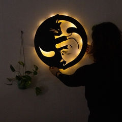 Colgables - Cuadros Led - Gatos Ying Yang