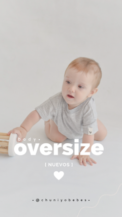 BODY OVERSIZE manga corta - Chuniyo Bebés