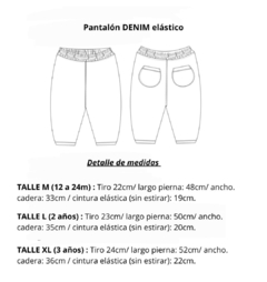 Pantalón Denim Elástico en internet