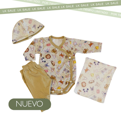 Pack ajuar ANIMALITOS KAWAII