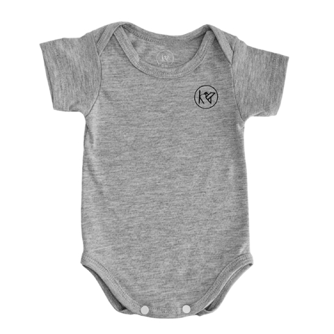 Body manga corta melange oscuro - comprar online