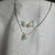 Conjunto Brinco e pingente flor de pérola