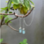 Brinco Argola com pedra e piercing