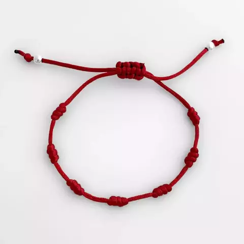 Pulseira 7 nós - Vermelha