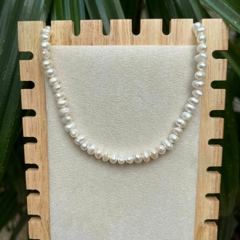 Colar Choker pérola de água doce