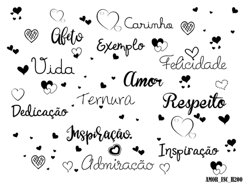 Fundo fotográfico AMOR ESC