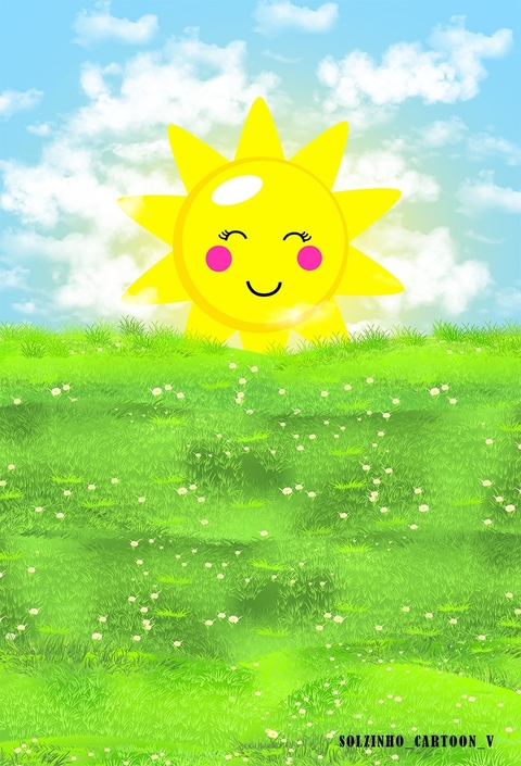 Fundo fotográfico Solzinho Cartoon
