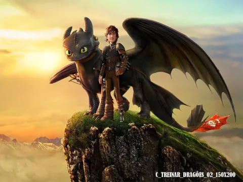 Fundo fotográfico Como treinar Dragões - 02