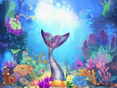 Fundo fotográfico Calda sereia - 01