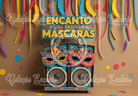 Fundo fotográfico Carnaval Ref. Colecao encanto Ref. M00128 - comprar online