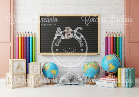 Fundo fotográfico Tema Escolar Ref. MESC008 - comprar online