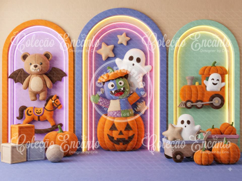 Fundo fotográfico Temático Halloween Colecao encanto Ref. 2126