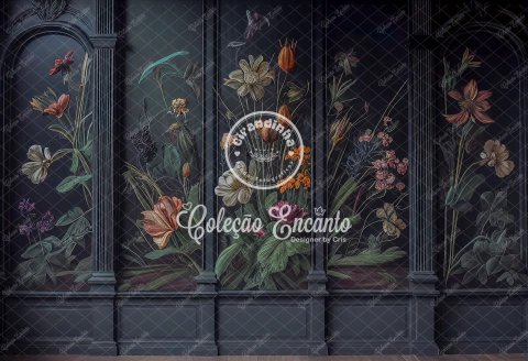 Fundo Fotográfico Parede Floral - 01