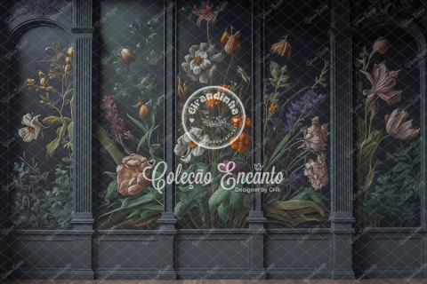 Fundo Fotográfico Parede Floral - 02