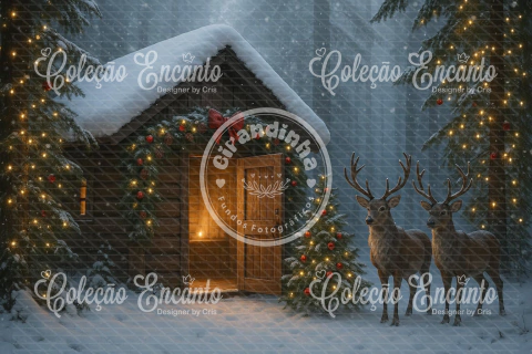 Fundo fotográfico Natal Ref. Colecao encanto Ref. M25277 - comprar online