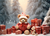 Fundo fotográfico Natal com ursinho-2323904