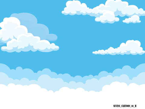 Fundo fotográfico NUVENS CARTOONS