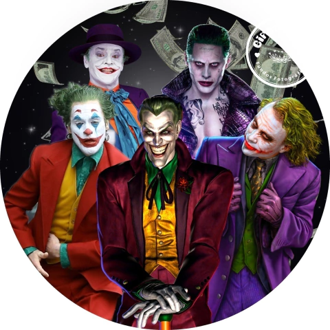 Painel Redondo Arlequina - Ref. 02