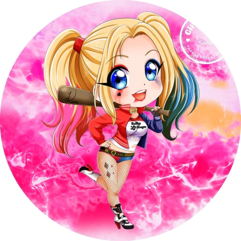 Painel Redondo Arlequina - Ref. 03