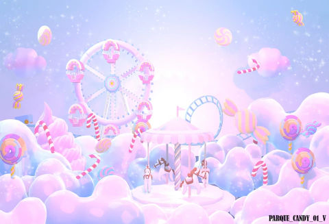Fundo fotográfico PARQUE CANDY - 01