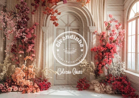 Fundo Fotográfico REF_OM-0724422 Floral Oásis