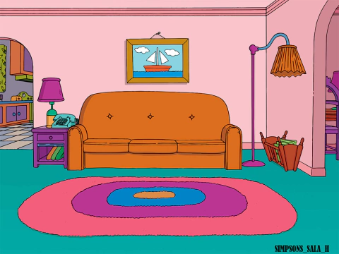 Fundo fotográfico SIMPSONS SALA