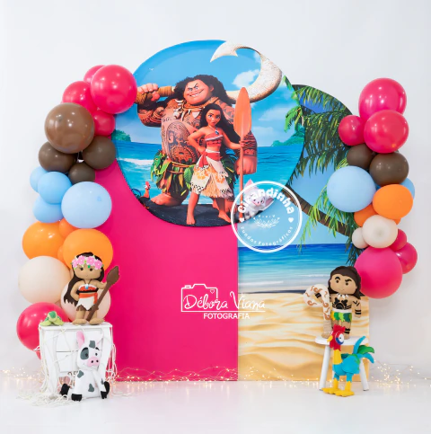 Fundo fotográfico Coleção Debora Viana - Tema Moana - Ref. DV07