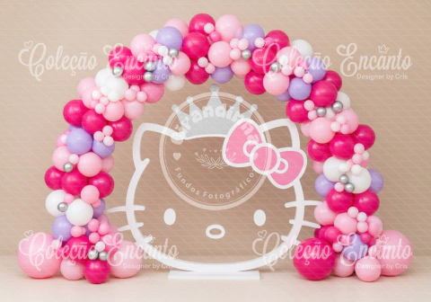Fundo fotográfico Tema Hello Kitty Colecao encanto Ref. CIR154 - comprar online