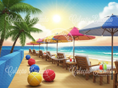 Fundo fotográfico Tema Verão Ref. MVR023 - comprar online